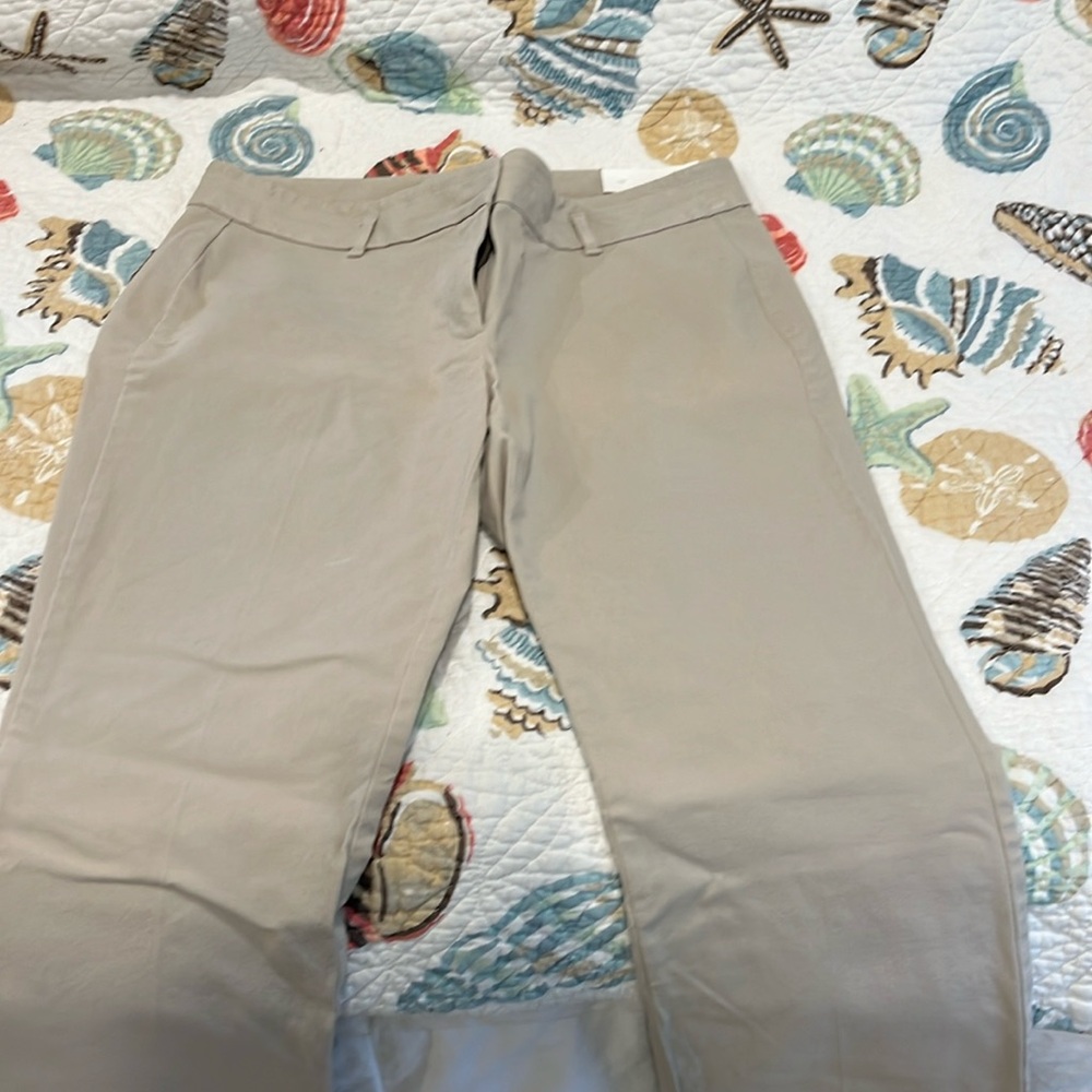 Ann Taylor loft boot cut khaki stretch